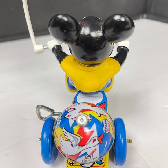 Antique Lineman Mickey Mouse  tricycle windup toy - Picture 6 of 10